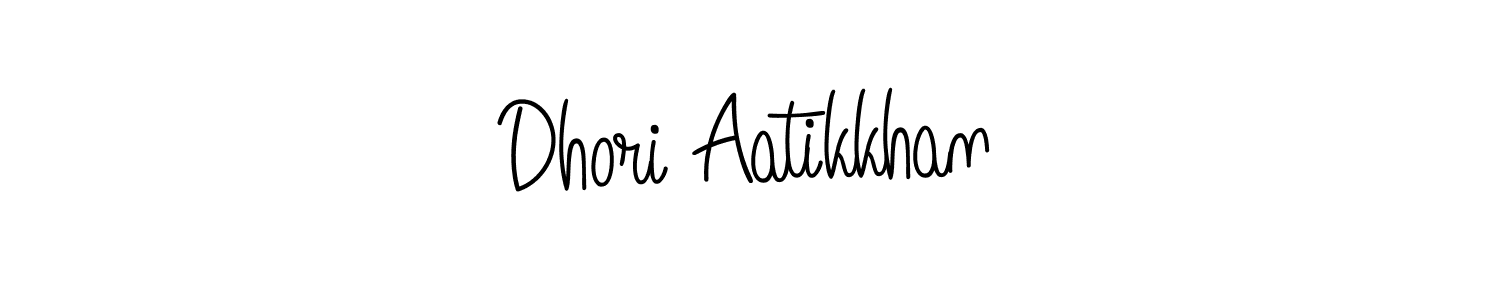 How to make Dhori Aatikkhan name signature. Use Angelique-Rose-font-FFP style for creating short signs online. This is the latest handwritten sign. Dhori Aatikkhan signature style 5 images and pictures png