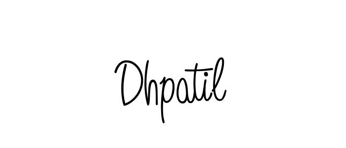 Use a signature maker to create a handwritten signature online. With this signature software, you can design (Angelique-Rose-font-FFP) your own signature for name Dhpatil. Dhpatil signature style 5 images and pictures png