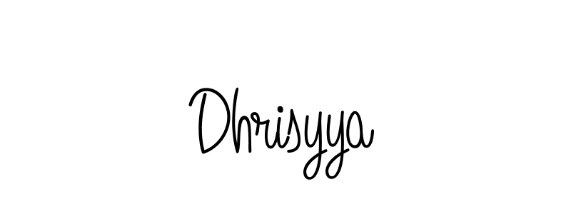 Design your own signature with our free online signature maker. With this signature software, you can create a handwritten (Angelique-Rose-font-FFP) signature for name Dhrisyya. Dhrisyya signature style 5 images and pictures png
