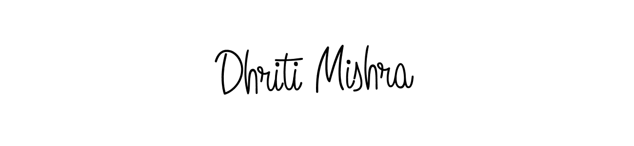 Angelique-Rose-font-FFP is a professional signature style that is perfect for those who want to add a touch of class to their signature. It is also a great choice for those who want to make their signature more unique. Get Dhriti Mishra name to fancy signature for free. Dhriti Mishra signature style 5 images and pictures png