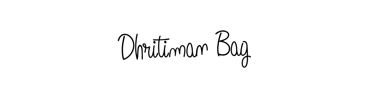 Design your own signature with our free online signature maker. With this signature software, you can create a handwritten (Angelique-Rose-font-FFP) signature for name Dhritiman Bag. Dhritiman Bag signature style 5 images and pictures png