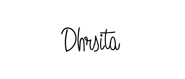 You should practise on your own different ways (Angelique-Rose-font-FFP) to write your name (Dhrsita) in signature. don't let someone else do it for you. Dhrsita signature style 5 images and pictures png