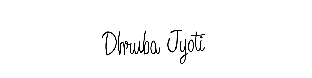 Use a signature maker to create a handwritten signature online. With this signature software, you can design (Angelique-Rose-font-FFP) your own signature for name Dhruba Jyoti. Dhruba Jyoti signature style 5 images and pictures png