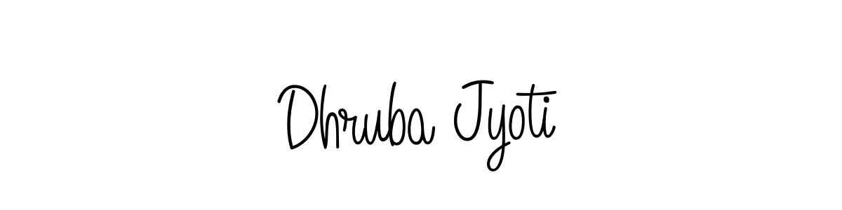 Use a signature maker to create a handwritten signature online. With this signature software, you can design (Angelique-Rose-font-FFP) your own signature for name Dhruba Jyoti. Dhruba Jyoti signature style 5 images and pictures png