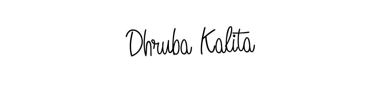 Design your own signature with our free online signature maker. With this signature software, you can create a handwritten (Angelique-Rose-font-FFP) signature for name Dhruba Kalita. Dhruba Kalita signature style 5 images and pictures png