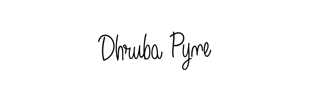 Use a signature maker to create a handwritten signature online. With this signature software, you can design (Angelique-Rose-font-FFP) your own signature for name Dhruba Pyne. Dhruba Pyne signature style 5 images and pictures png