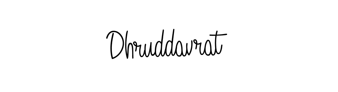 Design your own signature with our free online signature maker. With this signature software, you can create a handwritten (Angelique-Rose-font-FFP) signature for name Dhruddavrat. Dhruddavrat signature style 5 images and pictures png