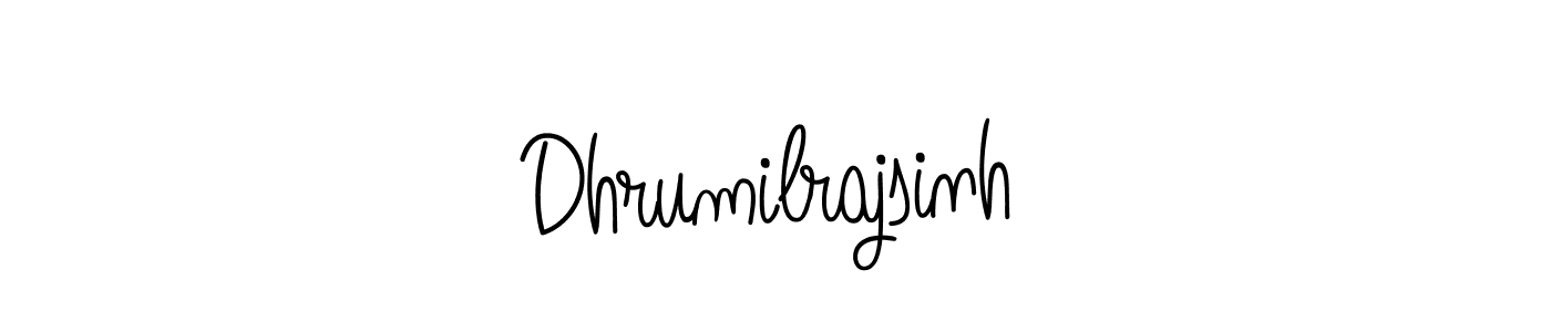 The best way (Angelique-Rose-font-FFP) to make a short signature is to pick only two or three words in your name. The name Dhrumilrajsinh include a total of six letters. For converting this name. Dhrumilrajsinh signature style 5 images and pictures png