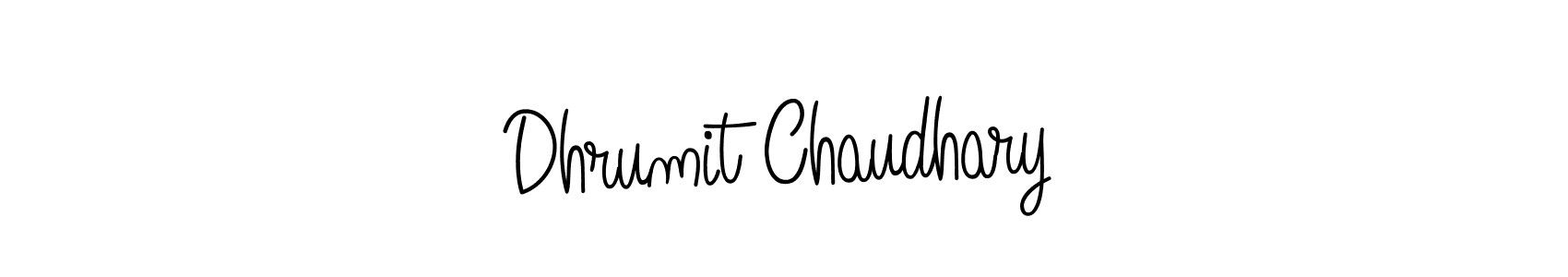 How to make Dhrumit Chaudhary signature? Angelique-Rose-font-FFP is a professional autograph style. Create handwritten signature for Dhrumit Chaudhary name. Dhrumit Chaudhary signature style 5 images and pictures png