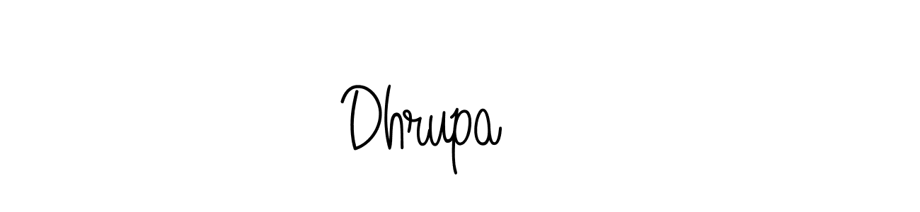 Make a short Dhrupa ❤️ signature style. Manage your documents anywhere anytime using Angelique-Rose-font-FFP. Create and add eSignatures, submit forms, share and send files easily. Dhrupa ❤️ signature style 5 images and pictures png