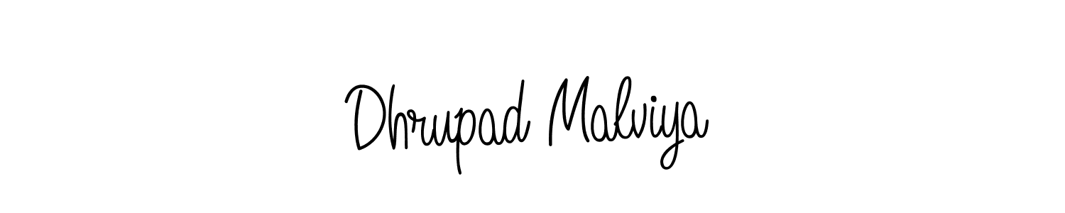 How to make Dhrupad Malviya signature? Angelique-Rose-font-FFP is a professional autograph style. Create handwritten signature for Dhrupad Malviya name. Dhrupad Malviya signature style 5 images and pictures png