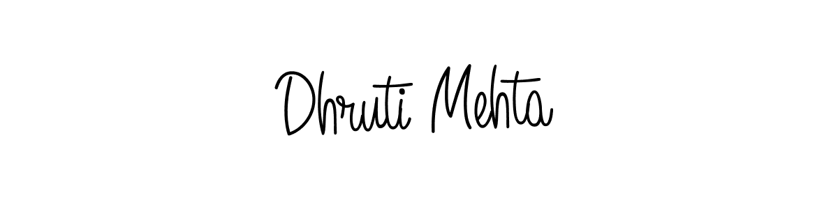 Dhruti Mehta stylish signature style. Best Handwritten Sign (Angelique-Rose-font-FFP) for my name. Handwritten Signature Collection Ideas for my name Dhruti Mehta. Dhruti Mehta signature style 5 images and pictures png