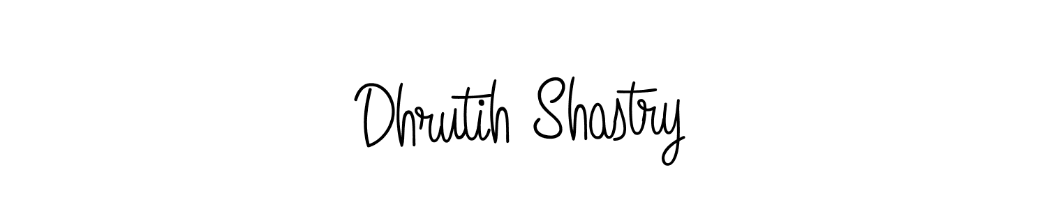 How to make Dhrutih Shastry name signature. Use Angelique-Rose-font-FFP style for creating short signs online. This is the latest handwritten sign. Dhrutih Shastry signature style 5 images and pictures png