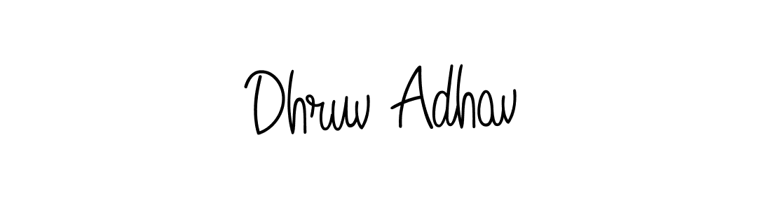 You can use this online signature creator to create a handwritten signature for the name Dhruv Adhav. This is the best online autograph maker. Dhruv Adhav signature style 5 images and pictures png