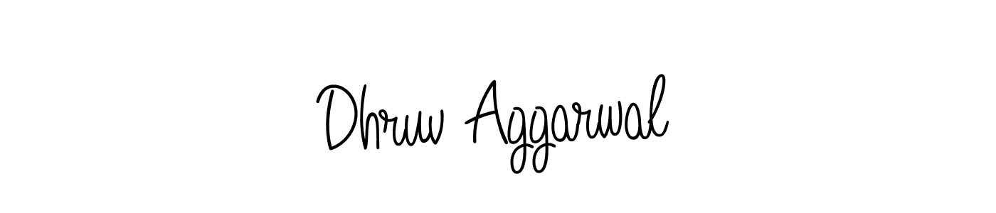 Use a signature maker to create a handwritten signature online. With this signature software, you can design (Angelique-Rose-font-FFP) your own signature for name Dhruv Aggarwal. Dhruv Aggarwal signature style 5 images and pictures png