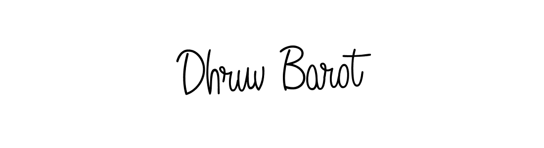 Make a beautiful signature design for name Dhruv Barot. With this signature (Angelique-Rose-font-FFP) style, you can create a handwritten signature for free. Dhruv Barot signature style 5 images and pictures png