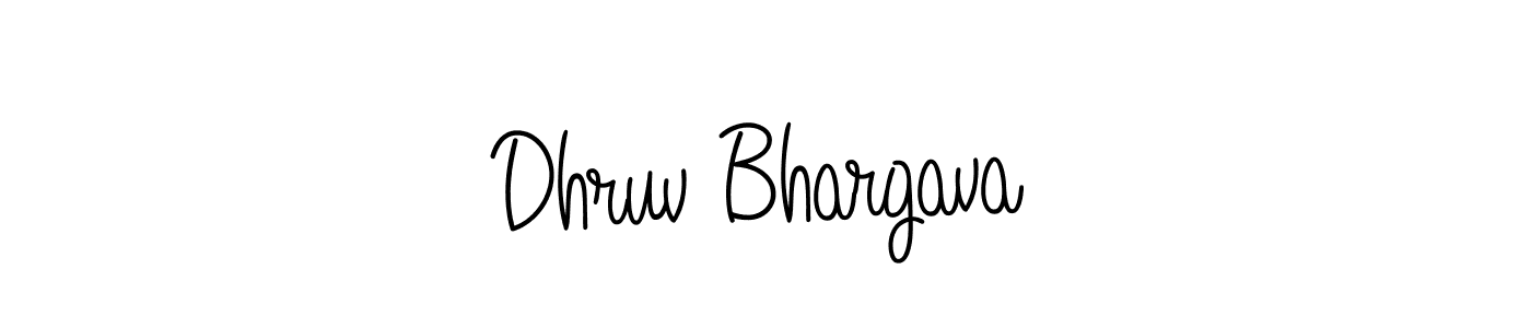 How to make Dhruv Bhargava signature? Angelique-Rose-font-FFP is a professional autograph style. Create handwritten signature for Dhruv Bhargava name. Dhruv Bhargava signature style 5 images and pictures png