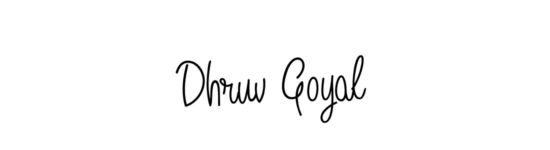 Design your own signature with our free online signature maker. With this signature software, you can create a handwritten (Angelique-Rose-font-FFP) signature for name Dhruv Goyal. Dhruv Goyal signature style 5 images and pictures png
