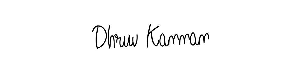 The best way (Angelique-Rose-font-FFP) to make a short signature is to pick only two or three words in your name. The name Dhruv Kannan include a total of six letters. For converting this name. Dhruv Kannan signature style 5 images and pictures png