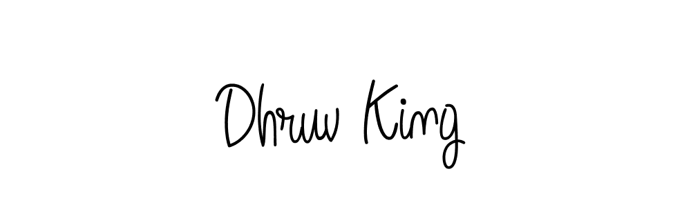 Also we have Dhruv King name is the best signature style. Create professional handwritten signature collection using Angelique-Rose-font-FFP autograph style. Dhruv King signature style 5 images and pictures png