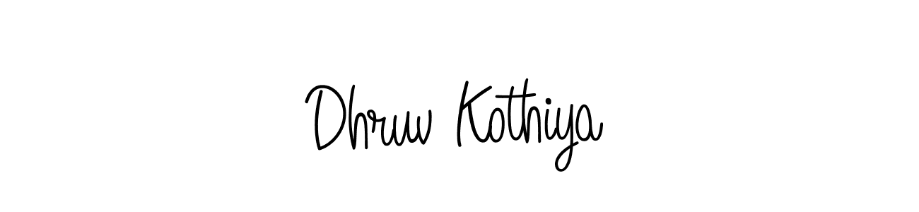 Dhruv Kothiya stylish signature style. Best Handwritten Sign (Angelique-Rose-font-FFP) for my name. Handwritten Signature Collection Ideas for my name Dhruv Kothiya. Dhruv Kothiya signature style 5 images and pictures png