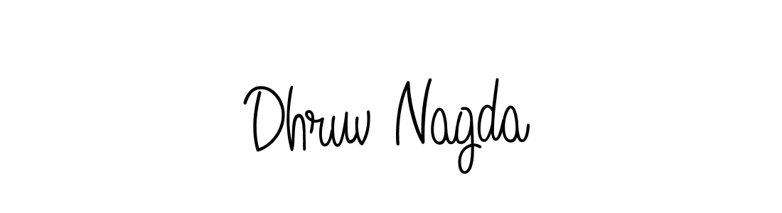 How to make Dhruv Nagda signature? Angelique-Rose-font-FFP is a professional autograph style. Create handwritten signature for Dhruv Nagda name. Dhruv Nagda signature style 5 images and pictures png
