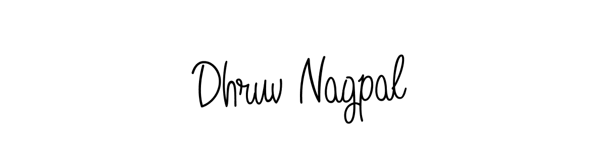 Design your own signature with our free online signature maker. With this signature software, you can create a handwritten (Angelique-Rose-font-FFP) signature for name Dhruv Nagpal. Dhruv Nagpal signature style 5 images and pictures png