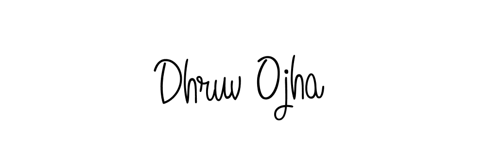 Dhruv Ojha stylish signature style. Best Handwritten Sign (Angelique-Rose-font-FFP) for my name. Handwritten Signature Collection Ideas for my name Dhruv Ojha. Dhruv Ojha signature style 5 images and pictures png