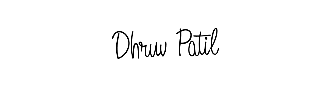 Create a beautiful signature design for name Dhruv Patil. With this signature (Angelique-Rose-font-FFP) fonts, you can make a handwritten signature for free. Dhruv Patil signature style 5 images and pictures png