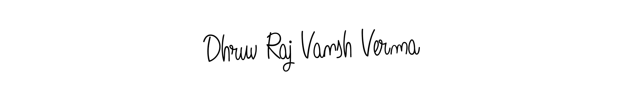 Make a beautiful signature design for name Dhruv Raj Vansh Verma. Use this online signature maker to create a handwritten signature for free. Dhruv Raj Vansh Verma signature style 5 images and pictures png