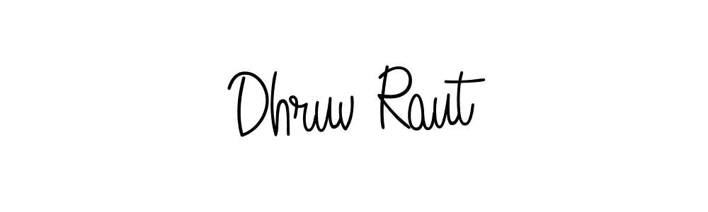 Dhruv Raut stylish signature style. Best Handwritten Sign (Angelique-Rose-font-FFP) for my name. Handwritten Signature Collection Ideas for my name Dhruv Raut. Dhruv Raut signature style 5 images and pictures png