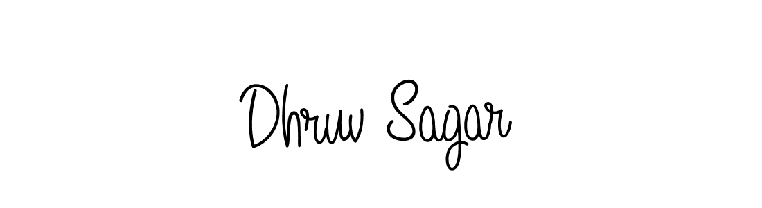 Design your own signature with our free online signature maker. With this signature software, you can create a handwritten (Angelique-Rose-font-FFP) signature for name Dhruv Sagar. Dhruv Sagar signature style 5 images and pictures png