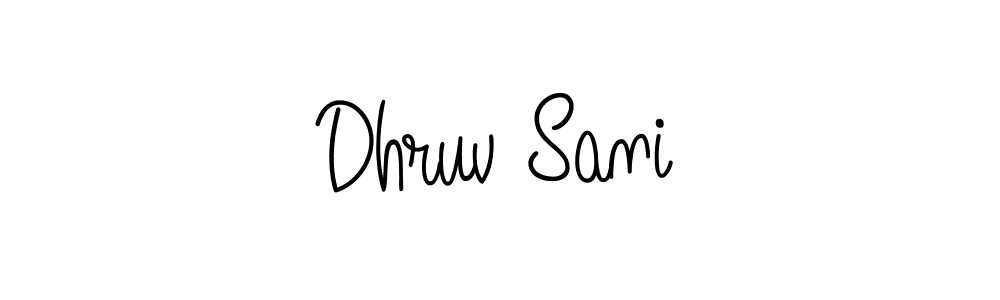 How to Draw Dhruv Sani signature style? Angelique-Rose-font-FFP is a latest design signature styles for name Dhruv Sani. Dhruv Sani signature style 5 images and pictures png
