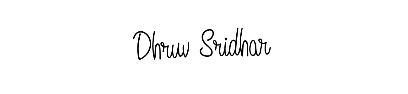 This is the best signature style for the Dhruv Sridhar name. Also you like these signature font (Angelique-Rose-font-FFP). Mix name signature. Dhruv Sridhar signature style 5 images and pictures png