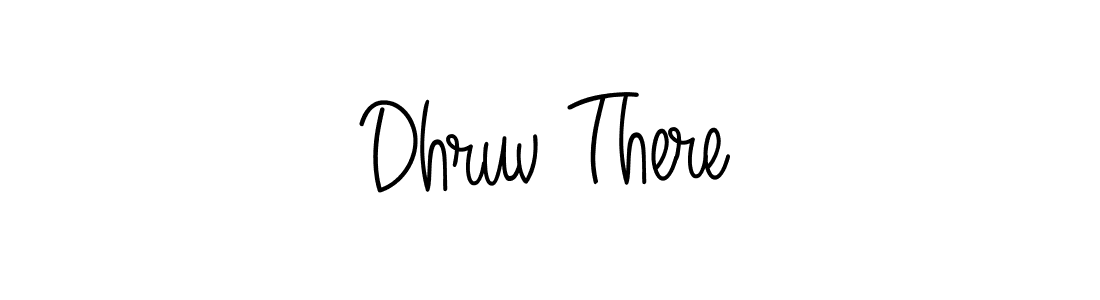 Design your own signature with our free online signature maker. With this signature software, you can create a handwritten (Angelique-Rose-font-FFP) signature for name Dhruv There. Dhruv There signature style 5 images and pictures png