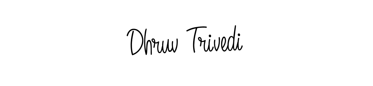 Dhruv Trivedi stylish signature style. Best Handwritten Sign (Angelique-Rose-font-FFP) for my name. Handwritten Signature Collection Ideas for my name Dhruv Trivedi. Dhruv Trivedi signature style 5 images and pictures png