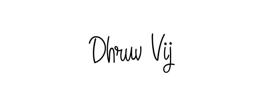How to make Dhruv Vij signature? Angelique-Rose-font-FFP is a professional autograph style. Create handwritten signature for Dhruv Vij name. Dhruv Vij signature style 5 images and pictures png