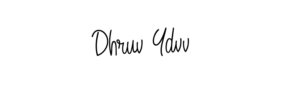 Create a beautiful signature design for name Dhruv Ydvv. With this signature (Angelique-Rose-font-FFP) fonts, you can make a handwritten signature for free. Dhruv Ydvv signature style 5 images and pictures png