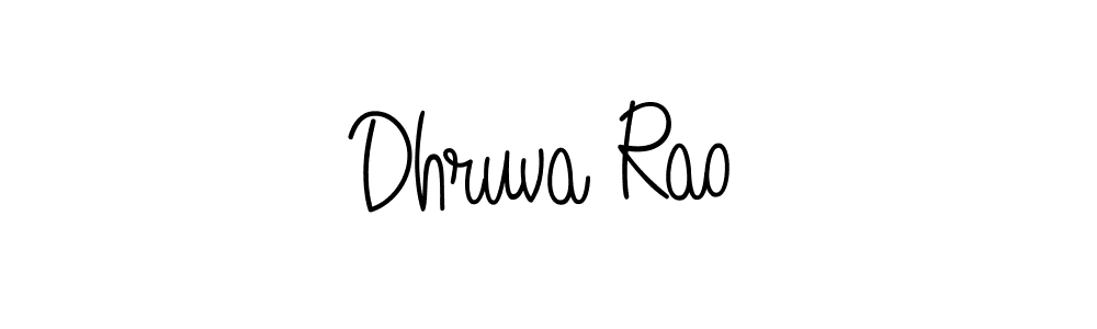 You should practise on your own different ways (Angelique-Rose-font-FFP) to write your name (Dhruva Rao) in signature. don't let someone else do it for you. Dhruva Rao signature style 5 images and pictures png