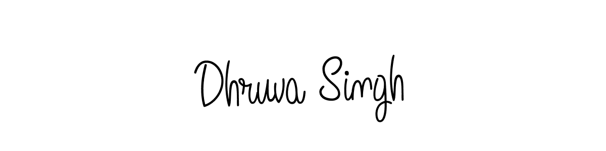 Make a beautiful signature design for name Dhruva Singh. With this signature (Angelique-Rose-font-FFP) style, you can create a handwritten signature for free. Dhruva Singh signature style 5 images and pictures png