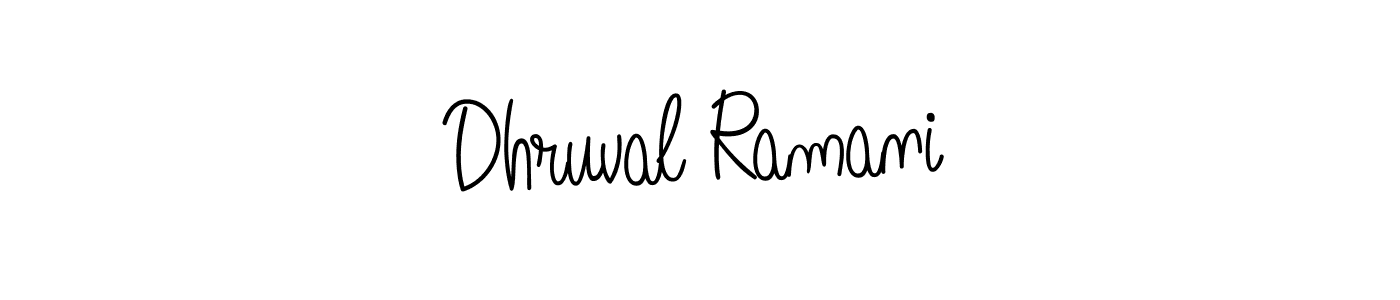 if you are searching for the best signature style for your name Dhruval Ramani. so please give up your signature search. here we have designed multiple signature styles  using Angelique-Rose-font-FFP. Dhruval Ramani signature style 5 images and pictures png