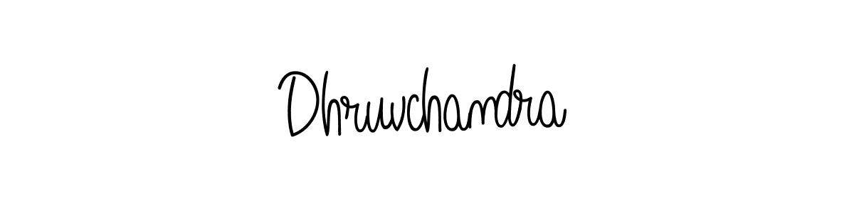 Create a beautiful signature design for name Dhruvchandra. With this signature (Angelique-Rose-font-FFP) fonts, you can make a handwritten signature for free. Dhruvchandra signature style 5 images and pictures png