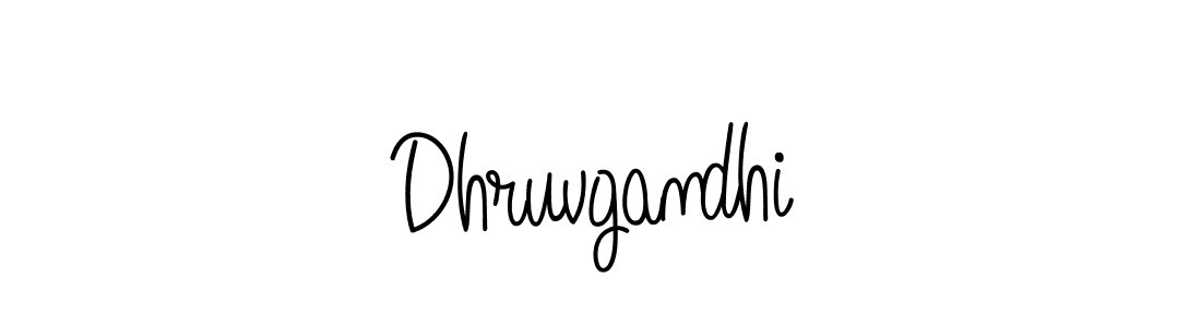 You should practise on your own different ways (Angelique-Rose-font-FFP) to write your name (Dhruvgandhi) in signature. don't let someone else do it for you. Dhruvgandhi signature style 5 images and pictures png