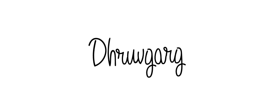 Make a beautiful signature design for name Dhruvgarg. With this signature (Angelique-Rose-font-FFP) style, you can create a handwritten signature for free. Dhruvgarg signature style 5 images and pictures png