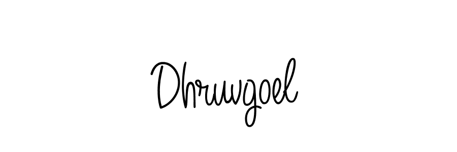 Dhruvgoel stylish signature style. Best Handwritten Sign (Angelique-Rose-font-FFP) for my name. Handwritten Signature Collection Ideas for my name Dhruvgoel. Dhruvgoel signature style 5 images and pictures png