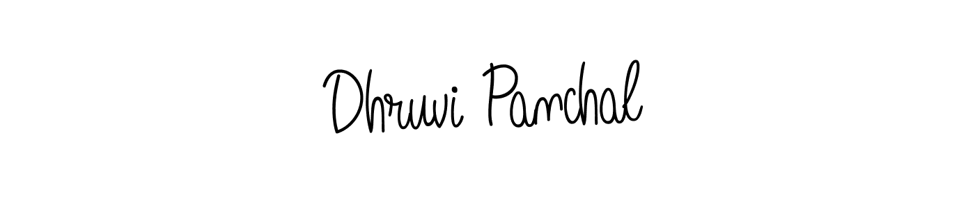 if you are searching for the best signature style for your name Dhruvi Panchal. so please give up your signature search. here we have designed multiple signature styles  using Angelique-Rose-font-FFP. Dhruvi Panchal signature style 5 images and pictures png