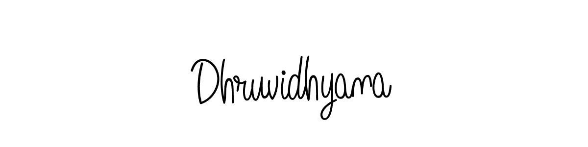 Dhruvidhyana stylish signature style. Best Handwritten Sign (Angelique-Rose-font-FFP) for my name. Handwritten Signature Collection Ideas for my name Dhruvidhyana. Dhruvidhyana signature style 5 images and pictures png