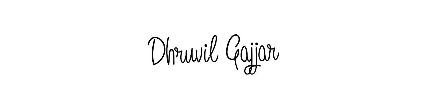 Also we have Dhruvil Gajjar name is the best signature style. Create professional handwritten signature collection using Angelique-Rose-font-FFP autograph style. Dhruvil Gajjar signature style 5 images and pictures png