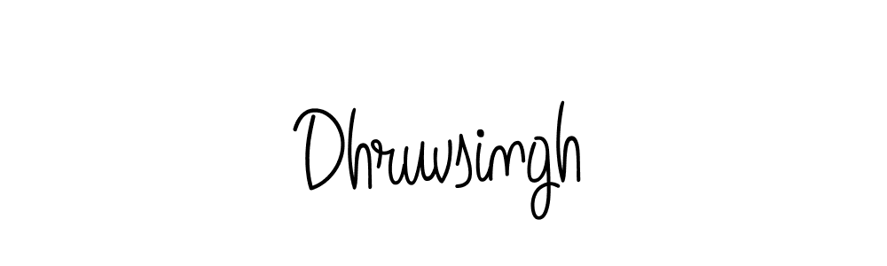 How to make Dhruvsingh name signature. Use Angelique-Rose-font-FFP style for creating short signs online. This is the latest handwritten sign. Dhruvsingh signature style 5 images and pictures png