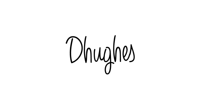 You should practise on your own different ways (Angelique-Rose-font-FFP) to write your name (Dhughes) in signature. don't let someone else do it for you. Dhughes signature style 5 images and pictures png
